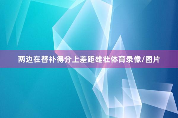 两边在替补得分上差距雄壮体育录像/图片