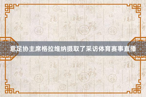 意足协主席格拉维纳摄取了采访体育赛事直播