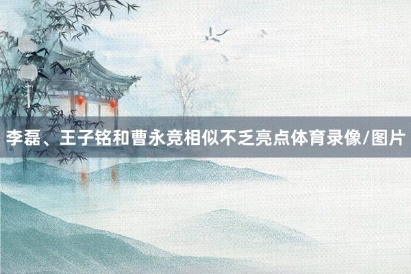李磊、王子铭和曹永竞相似不乏亮点体育录像/图片