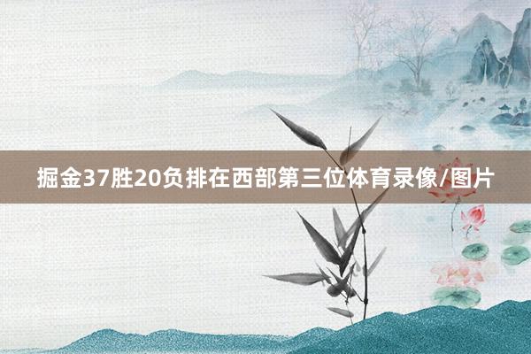 掘金37胜20负排在西部第三位体育录像/图片