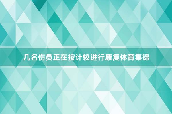 几名伤员正在按计较进行康复体育集锦