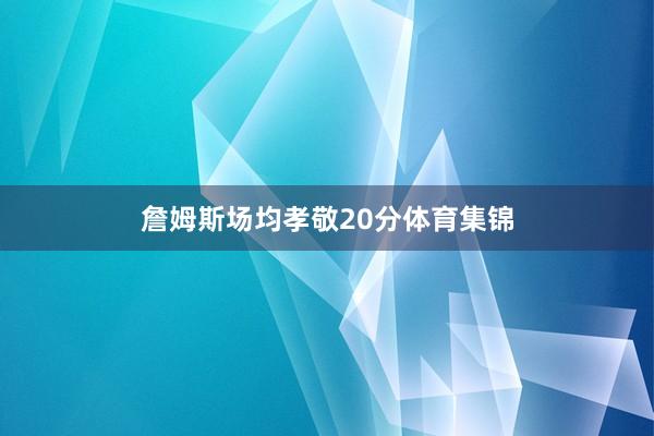 詹姆斯场均孝敬20分体育集锦