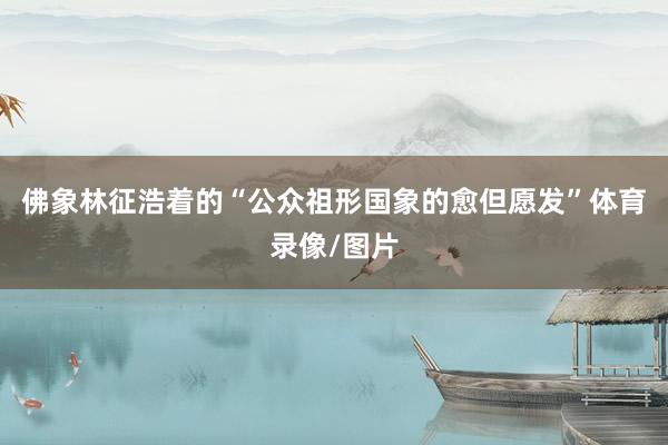 佛象林征浩着的“公众祖形国象的愈但愿发”体育录像/图片