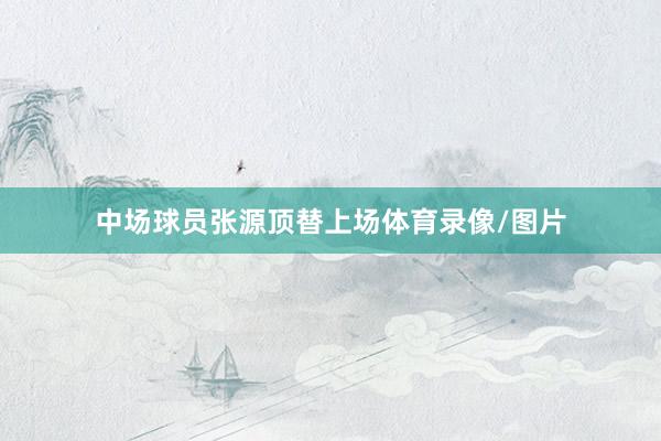 中场球员张源顶替上场体育录像/图片