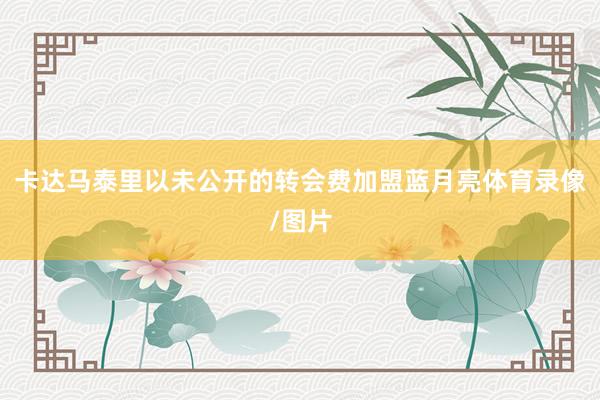 卡达马泰里以未公开的转会费加盟蓝月亮体育录像/图片