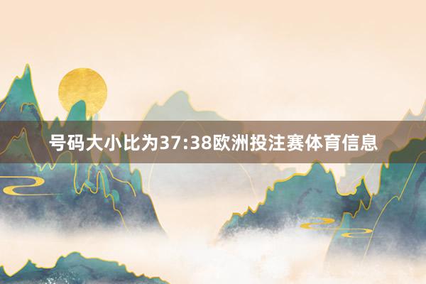 号码大小比为37:38欧洲投注赛体育信息