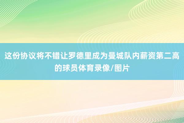 这份协议将不错让罗德里成为曼城队内薪资第二高的球员体育录像/图片