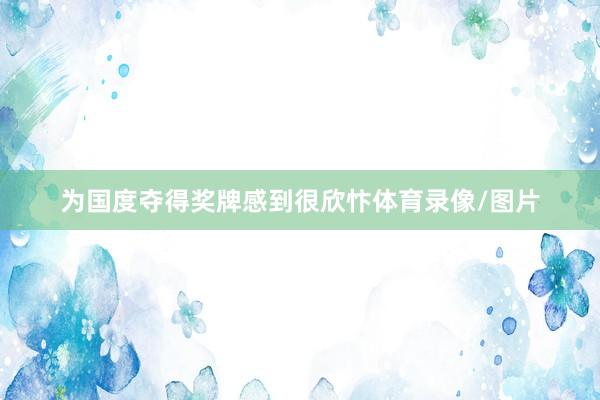 为国度夺得奖牌感到很欣忭体育录像/图片