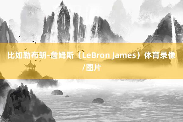 比如勒布朗-詹姆斯（LeBron James）体育录像/图片