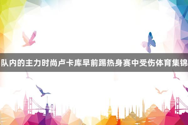 队内的主力时尚卢卡库早前踢热身赛中受伤体育集锦