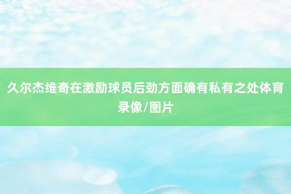久尔杰维奇在激励球员后劲方面确有私有之处体育录像/图片