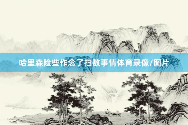 哈里森险些作念了扫数事情体育录像/图片