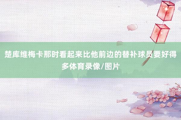 楚库维梅卡那时看起来比他前边的替补球员要好得多体育录像/图片