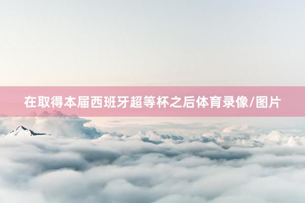在取得本届西班牙超等杯之后体育录像/图片
