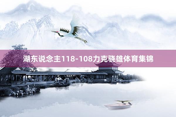 湖东说念主118-108力克骁雄体育集锦