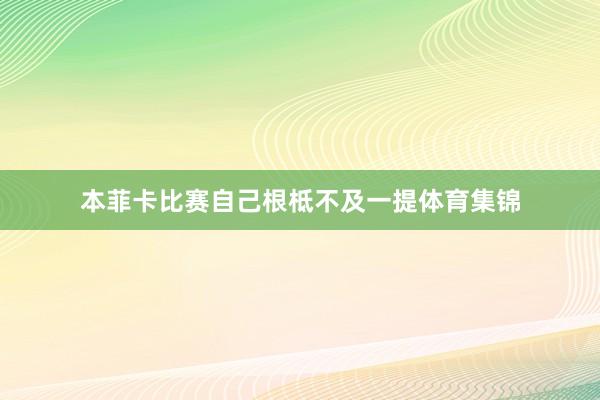 本菲卡比赛自己根柢不及一提体育集锦